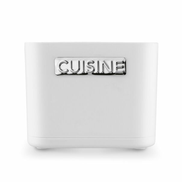 Ociekacz na sztućce Tadar Cuisine 13,5 x 7,5 x 10,8 cm biały