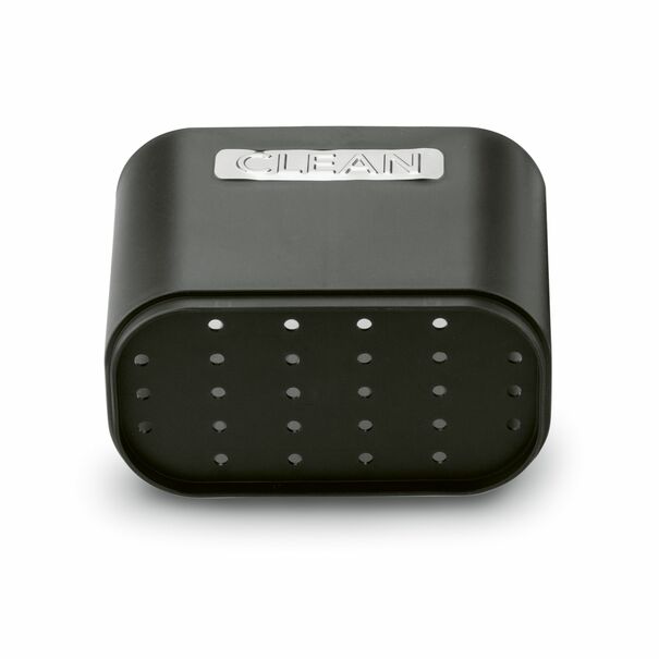 Ociekacz na sztućce z podstawką Tadar Clean 13,5 x 12 x 10,8 cm czarny