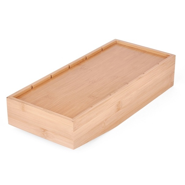Organizer na przyprawy bambusowy Konighoffer 6 przegr&oacute;dek 15 x 35 x 7 cm