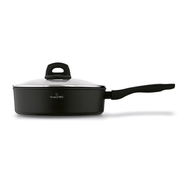 Patelnia indukcyjna głęboka non-stick z pokrywką Starke Pro Sesar 26 cm