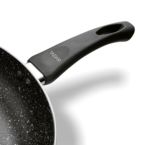 Patelnia marmurkowa non-stick głęboka Tadar Marmara Black 28 cm