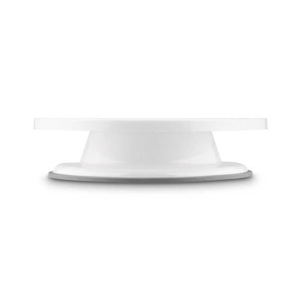 Patera na ciasto obrotowa Tadar 27,5 x 6,5 cm biała