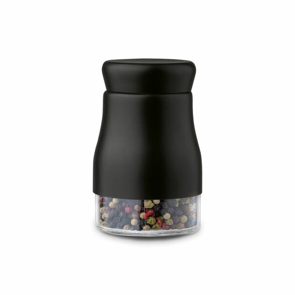 Pojemnik na przyprawy szklany Tadar Miri 150 ml czarny