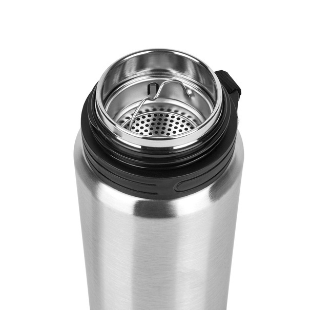Termos pr&oacute;żniowy ze stali nierdzewnej z sitkiem Konighoffer Adventure 500 ml