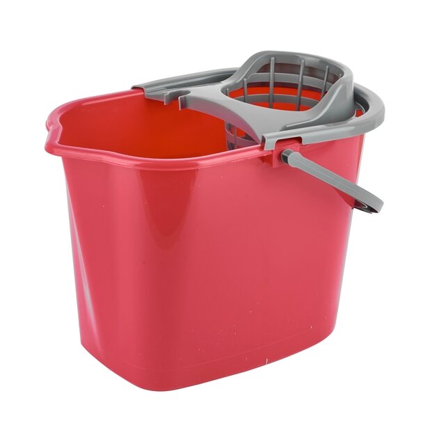 Wiadro plastikowe do mopa z wyciskaczem York 10 l mix kolor&oacute;w