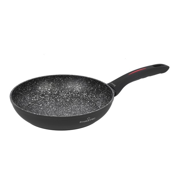 Zestaw 3 patelni granitowych Starke Pro Piccante 19,5 cm 23,5 cm i głęboka 27,5 cm
