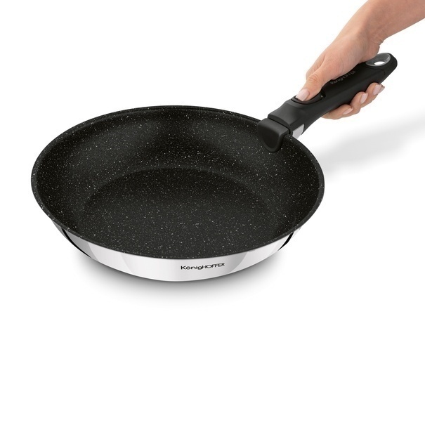 Zestaw 3 patelni z odpinaną rączką Konighoffer Colate 20 cm 24 cm 28 cm