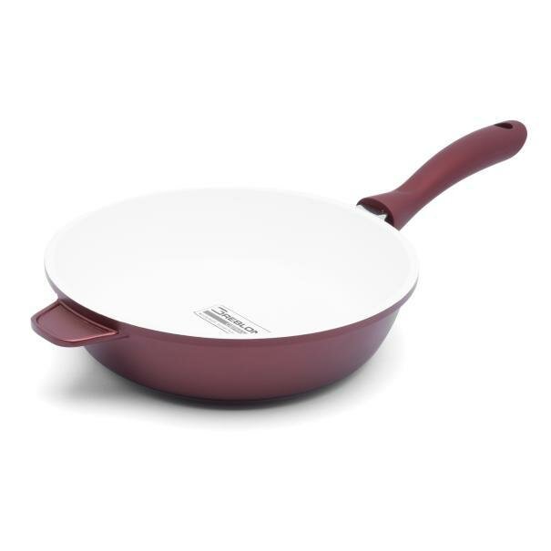 Zestaw trzech garnk&oacute;w i patelni ceramicznych z aromatyzerem Starke Pro Cobre 8 element&oacute;w