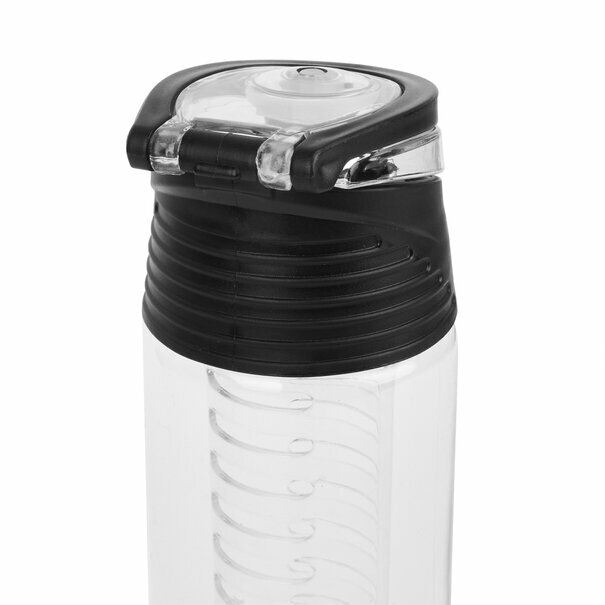 Butelka z wkładem na owoce i l&oacute;d plastikowa Tadar 700 ml czarna