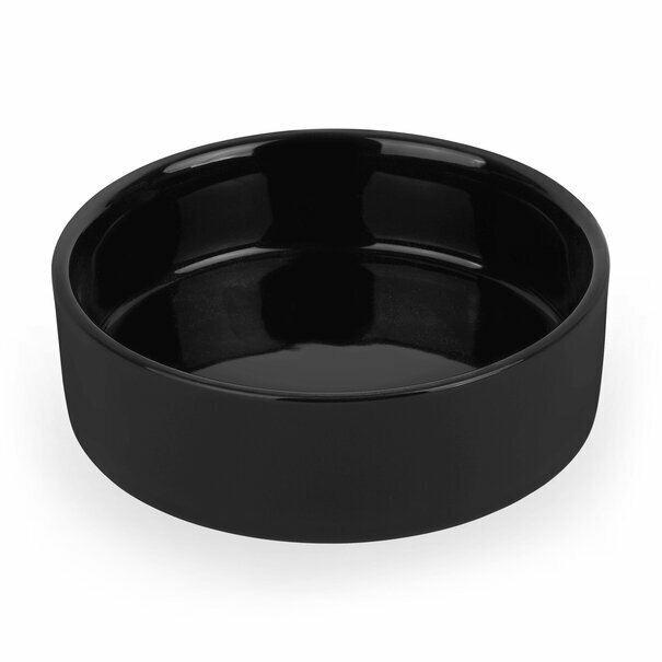 Cukiernica porcelanowa z pokrywką i łyżeczką Konighoffer 14,5 x 5 cm czarna
