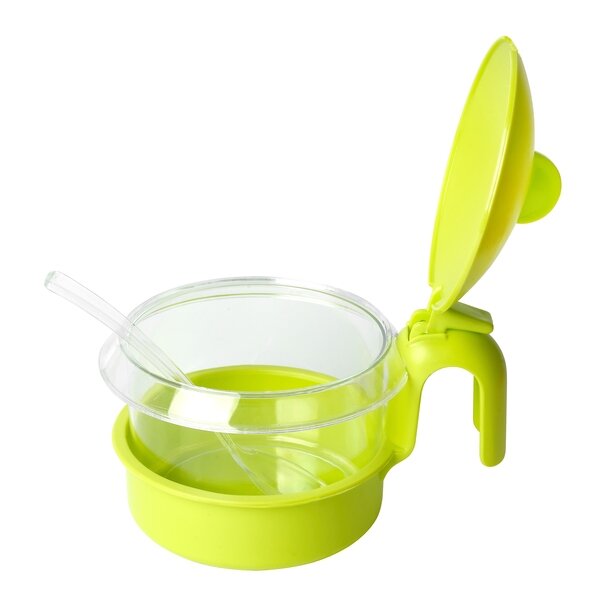 Cukierniczka okrągła z łyżeczką Hega 450 ml mix kolor&oacute;w