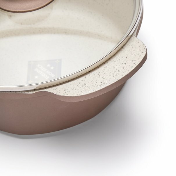 Garnek aluminiowy z pokrywką Starke Pro Pallace 28 cm