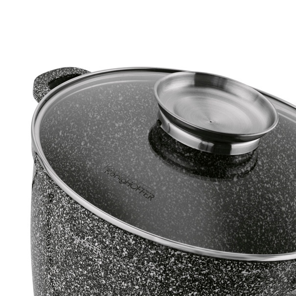 Garnek ceramiczny wysoki Konighoffer Kingstone 6,5 l okrągły z aromatyzerem