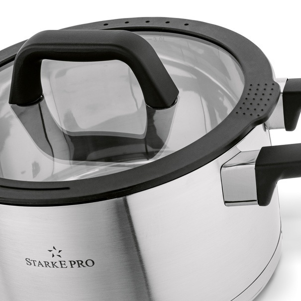 Garnek nierdzewny z pokrywką Starke Pro Rigor 5,7 l