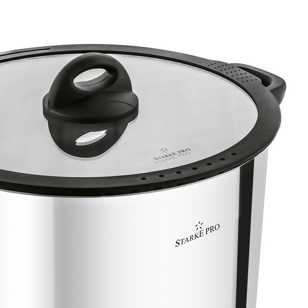 Garnek wysoki nierdzewny z pokrywką Starke Pro Sante 8,5 l indukcja