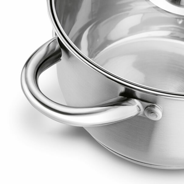 Garnek ze stali nierdzewnej Tadar Cori 18 cm z pokrywką