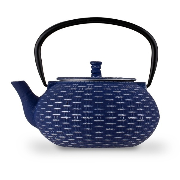 Imbryk do herbaty z zaparzaczem żeliwny Konighoffer Hanako Silver 0,8 l granatowy