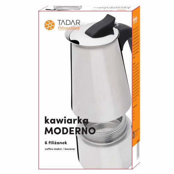 Kawiarka nierdzewna Tadar Moderno 6 filiżanek