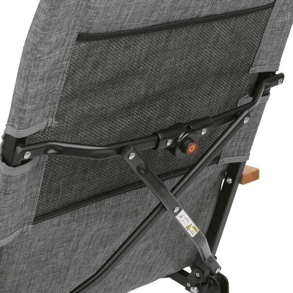 Krzesło ogrodowe turystyczne z torbą Tadar Outdoor 3 pozycje 59 x 67 x 100 cm