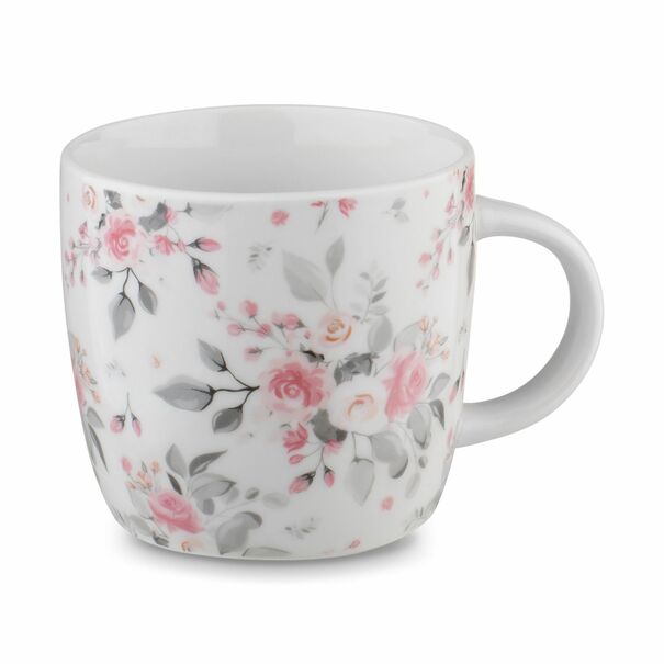 Kubek porcelanowy z zaparzaczem nierdzewnym Tadar R&oacute;życzki 320 ml