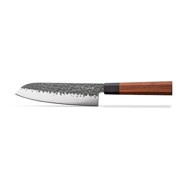 N&oacute;ż Santoku ręcznie robiony z twardej stali Starke Pro Toshiro 18 cm