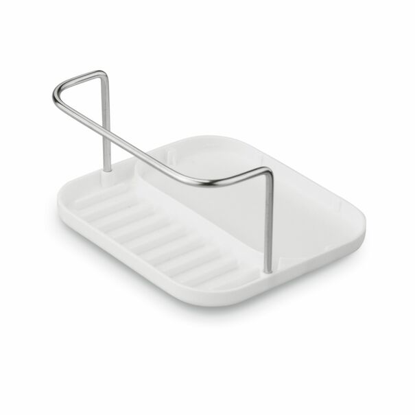 Ociekacz na sztućce z podstawką Tadar Clean 13,5 x 12 x 10,8 cm biały
