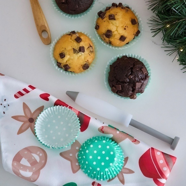 Papierowe papilotki do muffinek Tadar Zielone 60 sztuk mix wzor&oacute;w