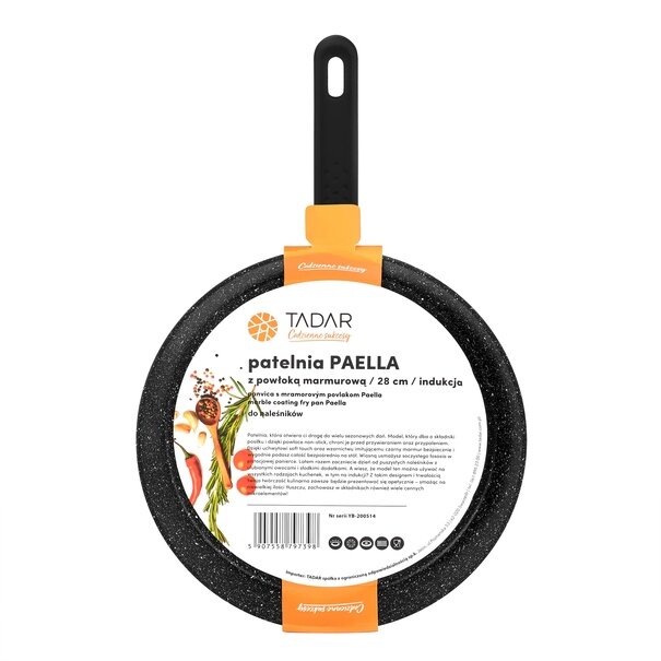 Patelnia do naleśnik&oacute;w aluminiowa Tadar Paella 28 cm na indukcję