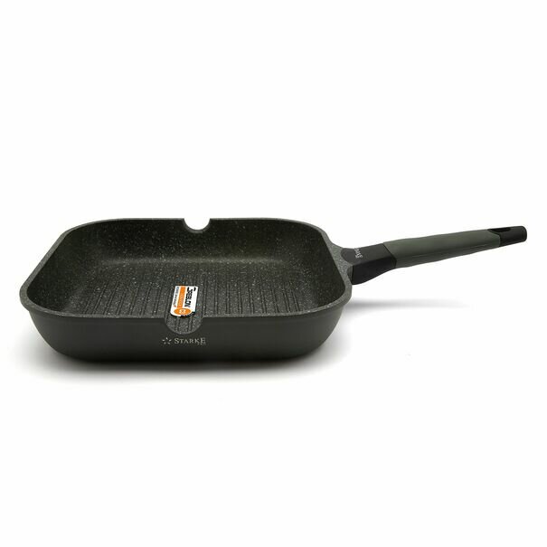 Patelnia grillowa marmurowa na indukcję Starke Pro Viridi 28 cm