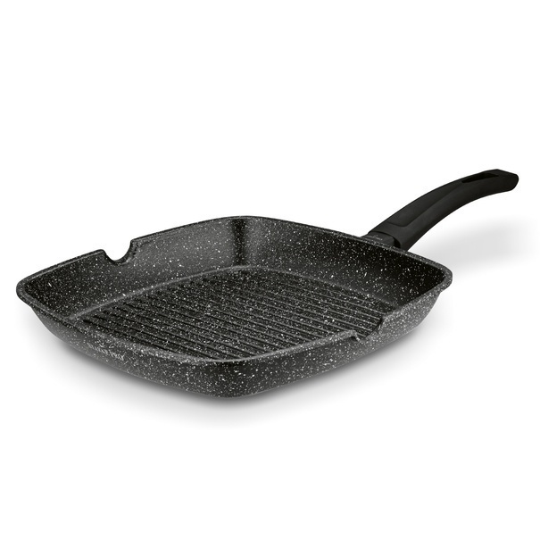 Patelnia grillowa non-stick Starke Pro Chelsea 28 cm kwadratowa z przekładką filcową