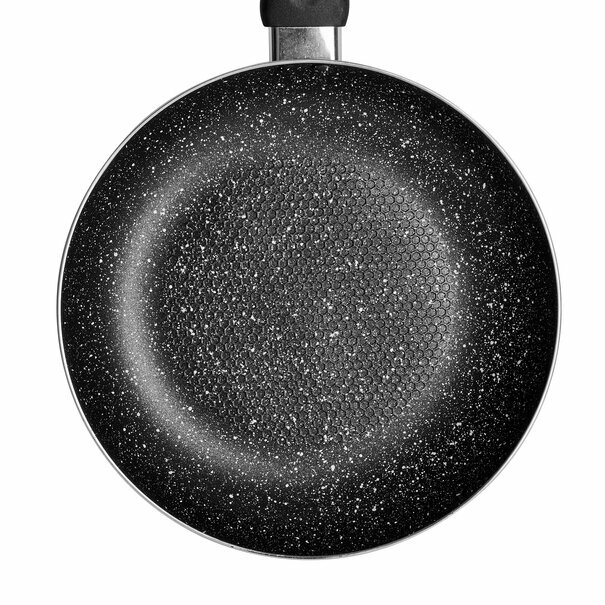 Patelnia marmurkowa non-stick Tadar Marmara Black 24 cm indukcja