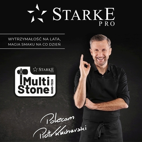 Patelnia na indukcję non-stick Starke Pro Black Flint 28 cm