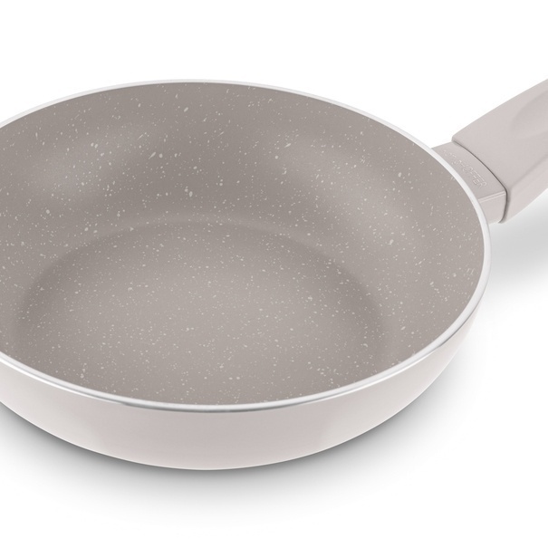 Patelnia na indukcję non-stick z pokrywką Konighoffer Tierra Beige 24 cm