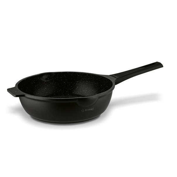 Patelnia na indukcję z pokrywką Starke Pro Taylor Marble 28 cm głęboka