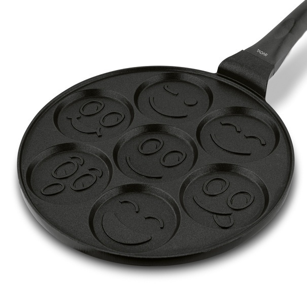 Patelnia non-stick do pancakes i plack&oacute;w Tadar Emotki 26,5 cm indukcja