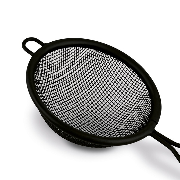 Sitko kuchenne z rączką Konighoffer Dark 8 cm czarne