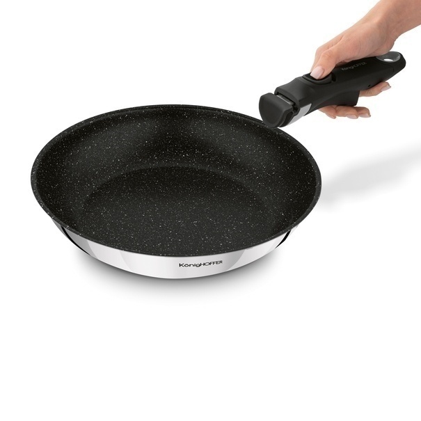 Zestaw 3 patelni z odpinaną rączką Konighoffer Colate 20 cm 24 cm 28 cm
