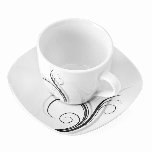 Zestaw filiżanek do kawy Tadar Dolce Vita 12 element&oacute;w porcelanowy