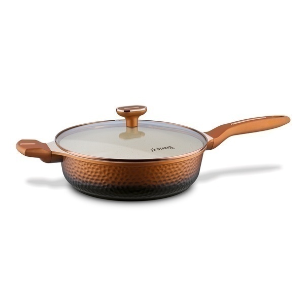 Zestaw garnk&oacute;w na indukcję Starke Pro Texture Copper 10 element&oacute;w