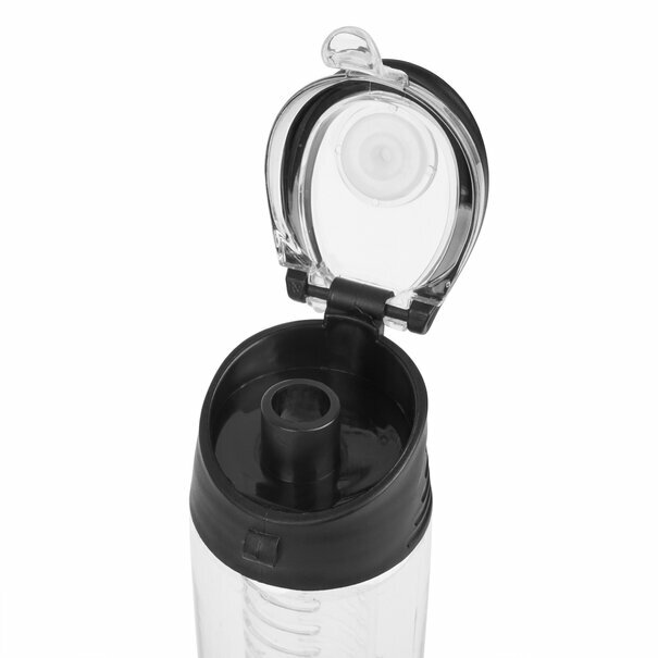 Butelka z wkładem na owoce i l&oacute;d plastikowa Tadar 700 ml czarna