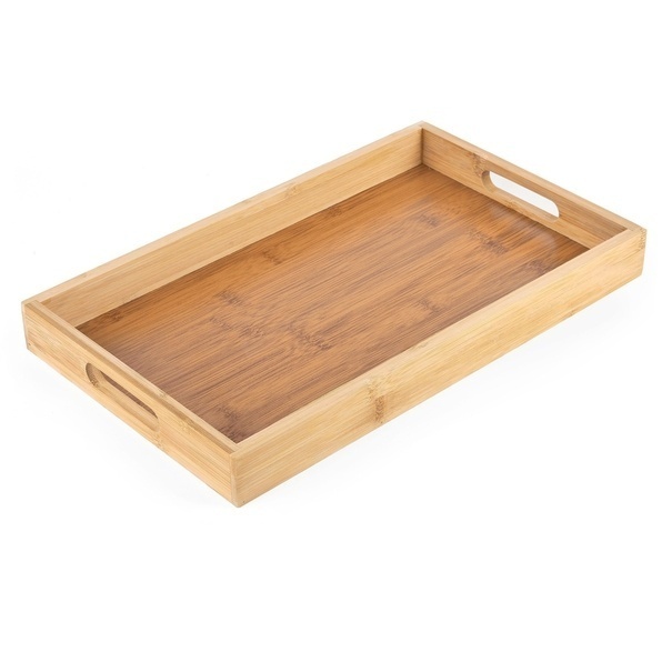Deska bambusowa do krojenia pieczywa z tacą 2w1 Tadar 38 x 23 cm
