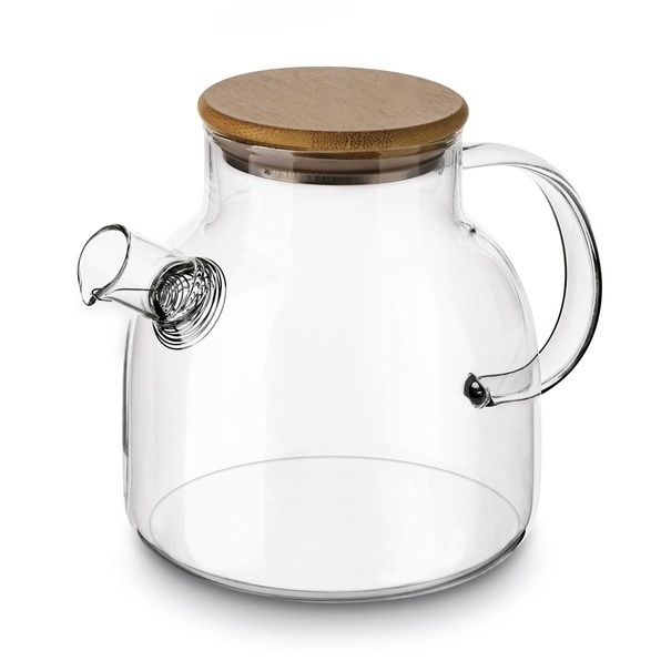 Dzbanek szklany ze spiralą i podgrzewaczem ceramicznym Tadar Nexo 1,3 l
