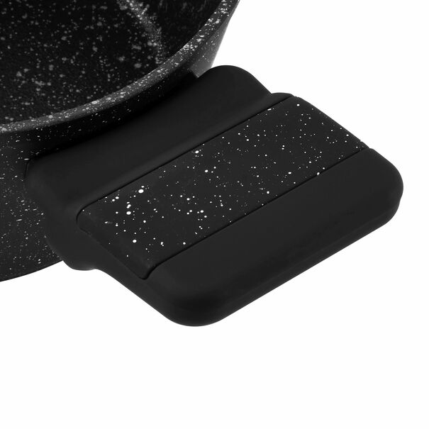 Garnek na indukcję z powłoką marmurową i pokrywką Starke Pro Ceres Marble 1,2 l