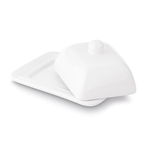 Maselniczka ceramiczna z pokrywką Tadar 16 x 13 x 8,5 cm biała