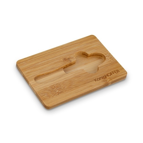 Maselniczka porcelanowa NBC z pokrywką i nożykiem Konighoffer 15,8 x 11 x 6 cm biała