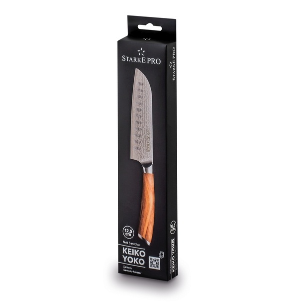 N&oacute;ż Santoku z twardej stali Starke Pro Keiko Yoko 12,5 cm