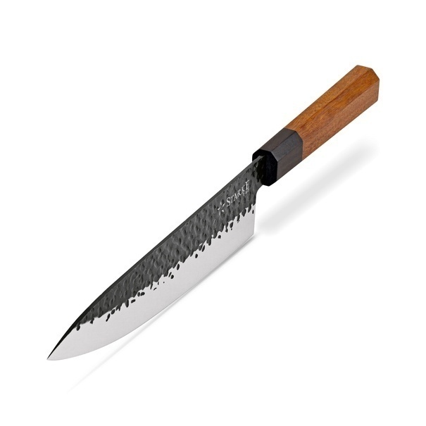 N&oacute;ż szefa kuchni ręcznie robiony z twardej stali Starke Pro Toshiro 20 cm