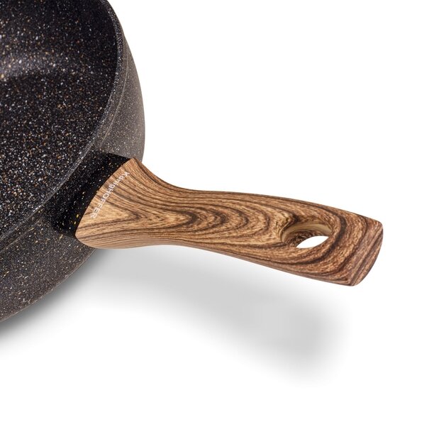 Patelnia granitowa głęboka KonigHOFFER Pescado z pokrywką 28 cm