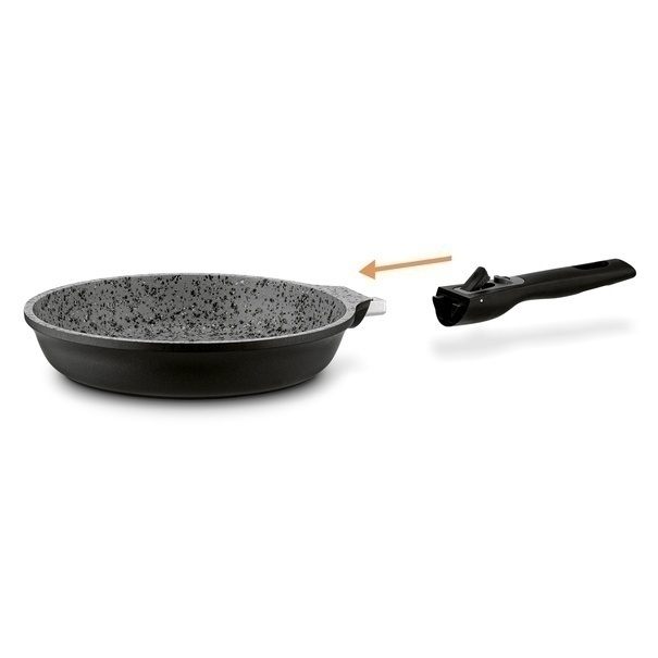Patelnia granitowa z odpinaną rączką Konighoffer Roche 28 cm