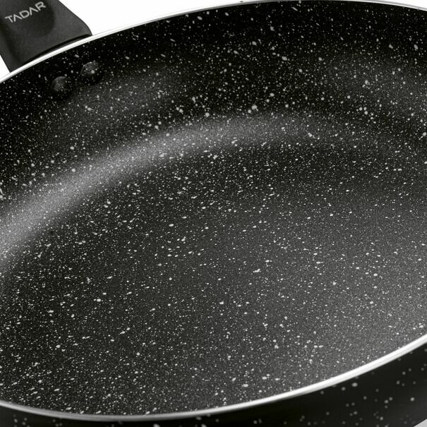 Patelnia marmurkowa non-stick Tadar Marmara Black 28 cm indukcja